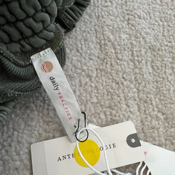 NWT Anthropologie Daily Practice Bank Shot Wide Leg Joggers Pants S Green - Picture 2 of 11